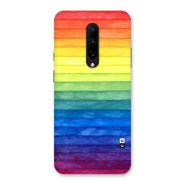 Rainbow Colors Stripes Back Case for OnePlus 7 Pro